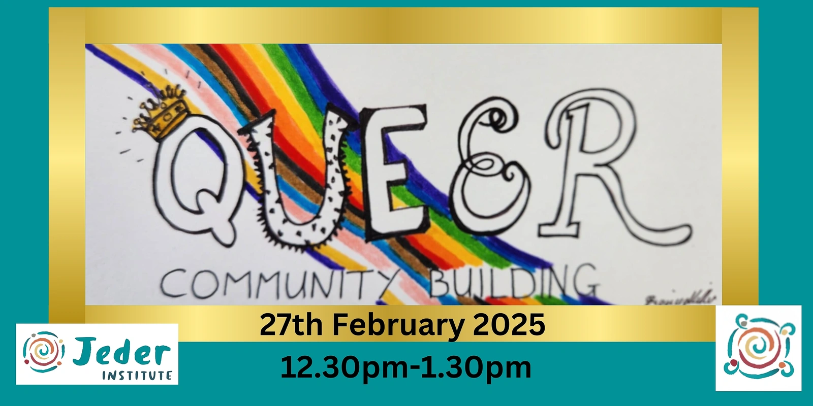 Queer Community Building Humanity banner March 2025